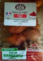 Mängden socker i Pilon de poulet marinés au paprika