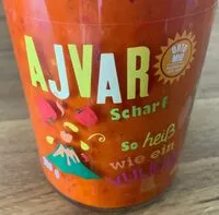Mängden socker i Ajvar - scharf