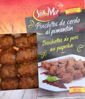 Mängden socker i Brochettes de porc au paprika
