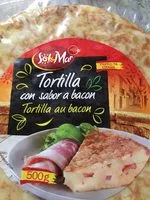 Mängden socker i Tortilla con bacon