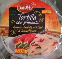 Mängden socker i Tortilla Con Pimientos