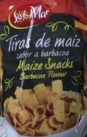 Mängden socker i Tiras de maíz sabor a barbacoa - Mais Snack Barbecue-Geschmack
