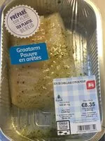 Mängden socker i Dos de cabillaud citron poivre