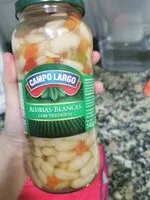Mängden socker i Alubias blancas con verduras