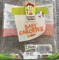 Mängden socker i Baby carottes