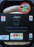 Mängden socker i 6 Cumberland pork sausages