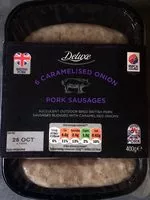 Mängden socker i Caramelised Onion British Pork Sausages