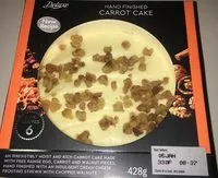 Mängden socker i Hand finished carrot cake