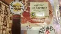 Mängden socker i Jambon de Bayonne (Saveurs de Nos Régions)