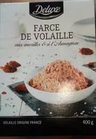 Mängden socker i Farce de volaille aux morilles