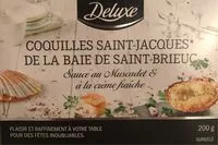 Mängden socker i Coquilles Saint-Jacques de la baie de Saint-Brieuc