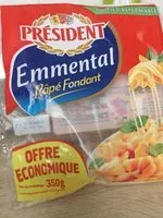 Mängden socker i Emmental Râpé Fondant