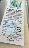 Mängden socker i Parmigiano reggiano bio