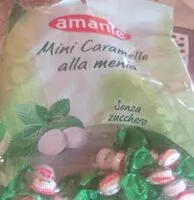 Mängden socker i mini caramelle alla menta senza zucchero