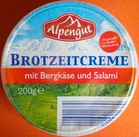 Mängden socker i Cheese spread with pork salami