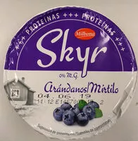 Mängden socker i Skyr myrtilles