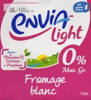 Mängden socker i Envia light fromage blanc