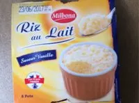 Mängden socker i Riz au lait saveur vanille
