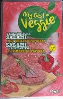 Mängden socker i Salami végétarien au paprika et piment