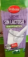 Mängden socker i Leche uht sin lactosa semidesnatada