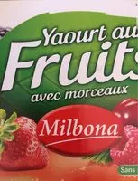 Mängden socker i Yaourt aux fruits rouges