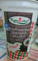 Mängden socker i Българско кисело мляко 3.6% БДС