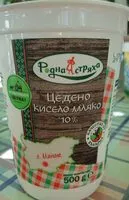 Mängden socker i Цедено кисело мляко 10%