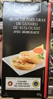 Mängden socker i Bloc de foie gras de canard du sud-ouest avec morceaux