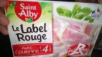 Mängden socker i Le label rouge avec couenne