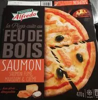 Salmon pizza