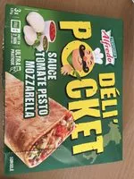 Mängden socker i Deli'pocket sauce tomate pesto mozza