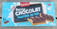 Mängden socker i Barres CHOCOLAT fourrées au lait