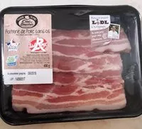 Mängden socker i Poitrine porc tranchée sans os LR