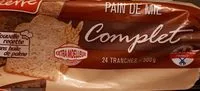 Mängden socker i Pain de mie complet