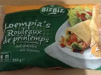 Mängden socker i Loempia's rouleaux de printemps