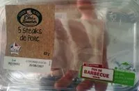 Mängden socker i 5 Steaks de Porc (Sélection Fan de Barbecue)