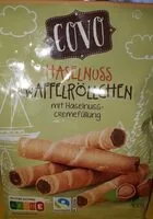 Mängden socker i Covo Haselnuss Waffelröllchen