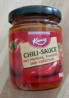 Mängden socker i Chile-Sauce mit Paprika, Tomaten und Kräutern