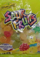 Mängden socker i Sour fruits
