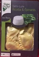 Mängden socker i Demi-lune  ricotta et épinards