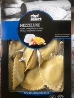 Mängden socker i Mezzelune, Ricotta, Champignons, Trüffel