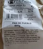 Mängden socker i Pan de pueblo
