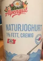 Mängden socker i Alpengut, Naturjoghurt 1% Fett, Cremig
