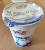 Mängden socker i Naturjoghurt 3,6% Fett  cremig