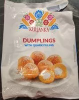 Mängden socker i Dumplings med kvark fyld