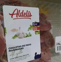 Mängden socker i Chuletas de pavo marinadas