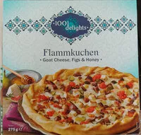 Mängden socker i flammkuchen goat cheese, figs and honey