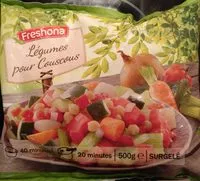 Mängden socker i Légumes pour couscous
