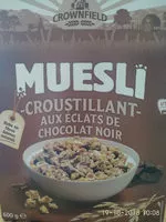 Mängden socker i Muesli - Croustillant - aux Éclats de Chocolat Noir