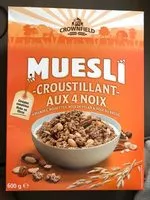 Mängden socker i Muesli Croustillant aux 4 Noix